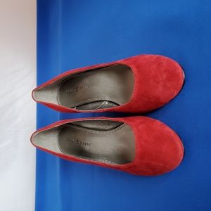 Kelly & Katie red wedge leather shoes